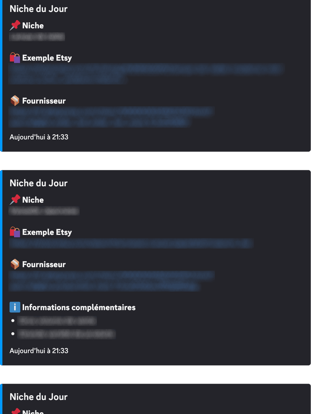 Aperçu du dashboard du bot